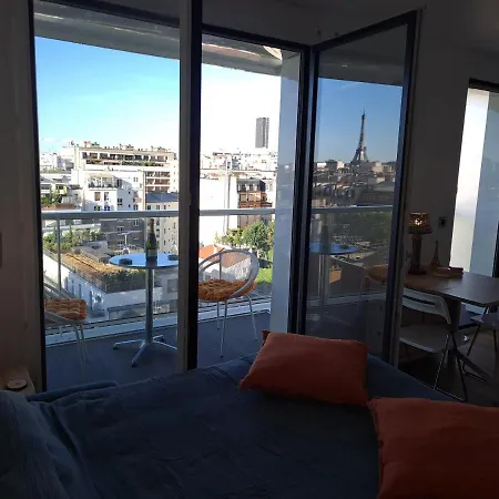 Vue Exceptionnelle Sur La Tour Eiffel * פריז