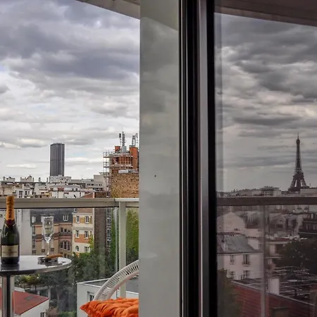 Vue Exceptionnelle Sur La Tour Eiffel Paris
